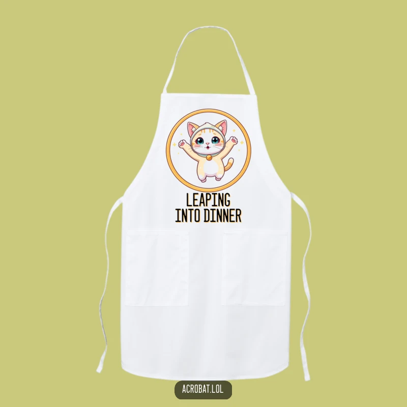 Funny Cat Hoop Apron: Sparkly Chef Style, Perfect Kitchen Funny Gift!