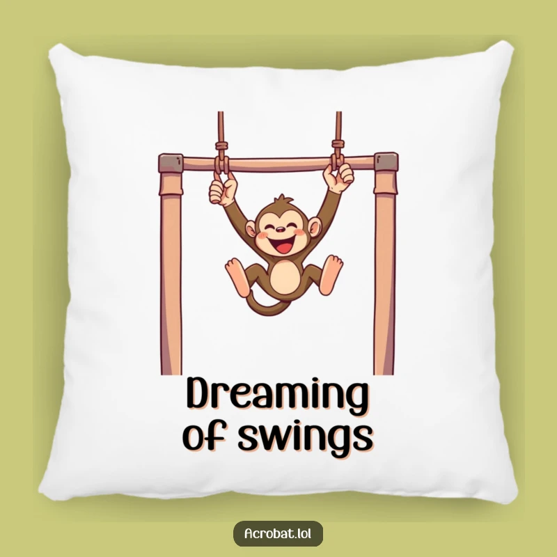 Funny Monkey Trapeze Pillow - Soft & Joyful Comfort Accent