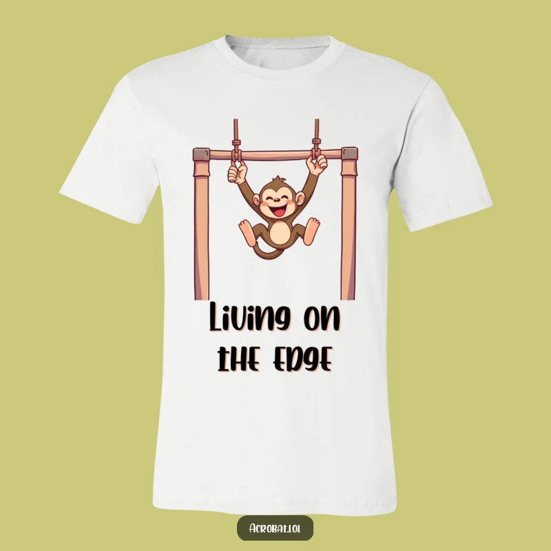 Funny Monkey Trapeze T-Shirt - Joyful & Mischievous Animal Lover Tee